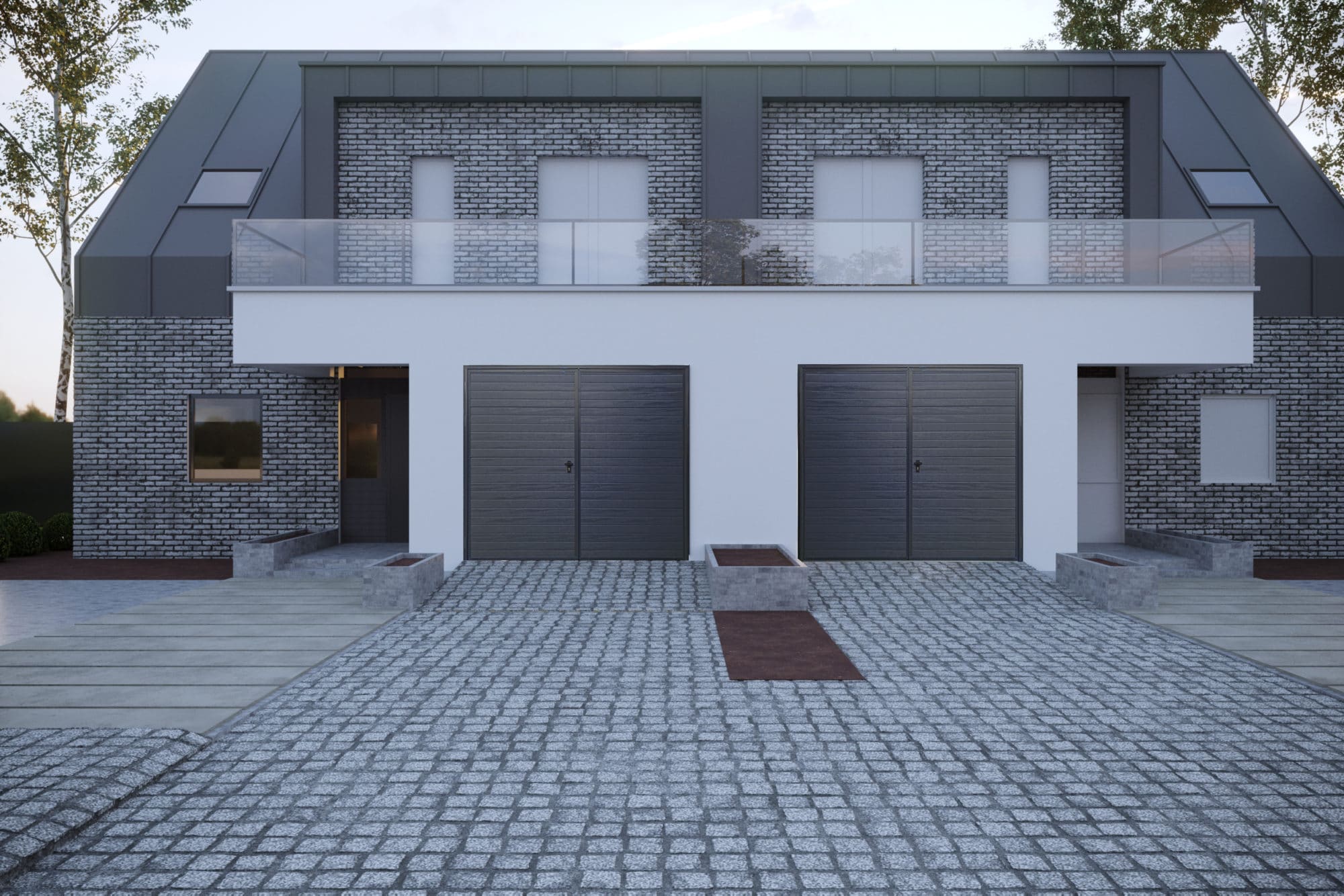 Garagen Zweiflugeltore aus Polen gedammt