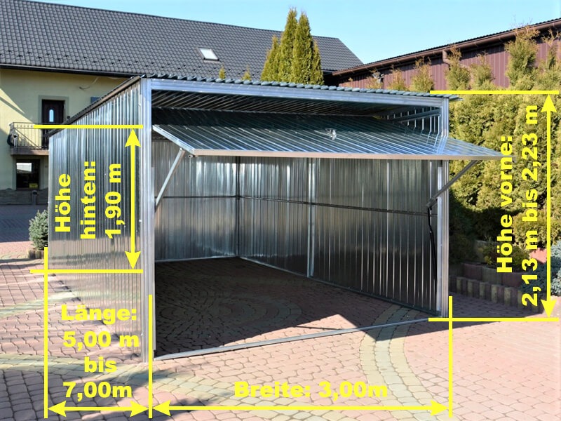 ocynk schwingtor wymiary otwarty