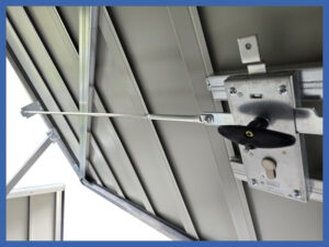 6SicherePaneele Abschließbare Klappe