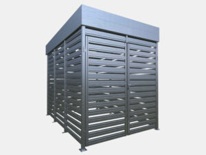 Dual L Verzinkt Mülltonneunhaus Mülltonnennbox aus Metall